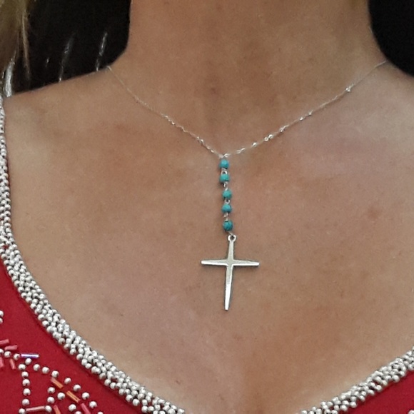 Sterling Silver Cross Necklace - Picture 1 of 4